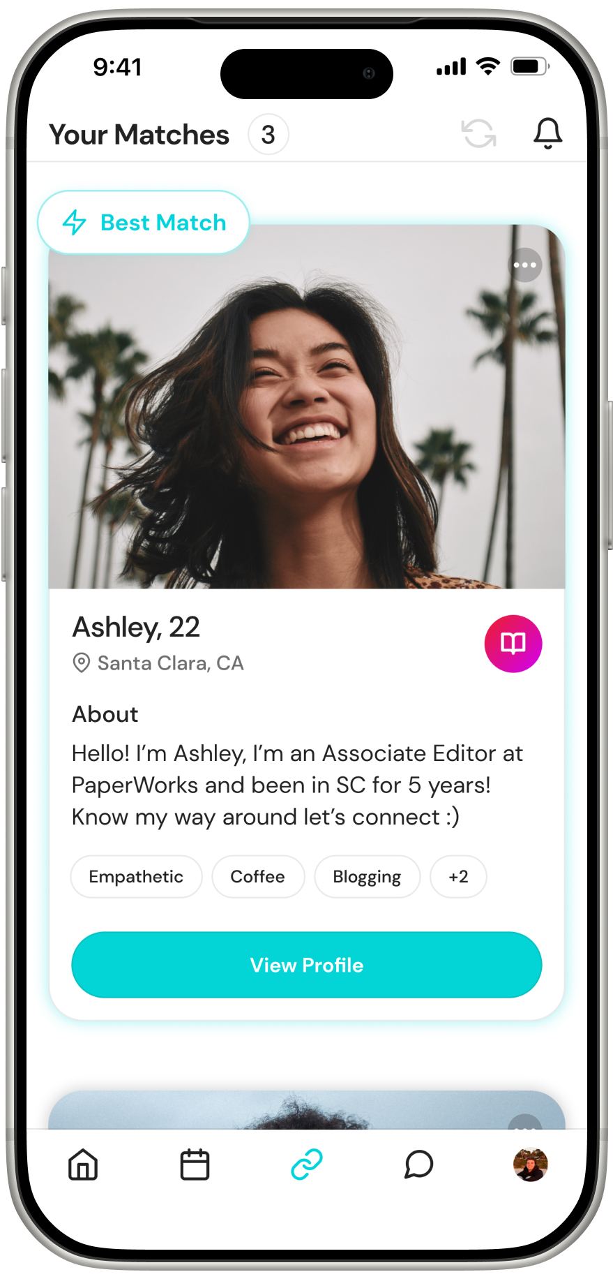 BetterConnects app screen